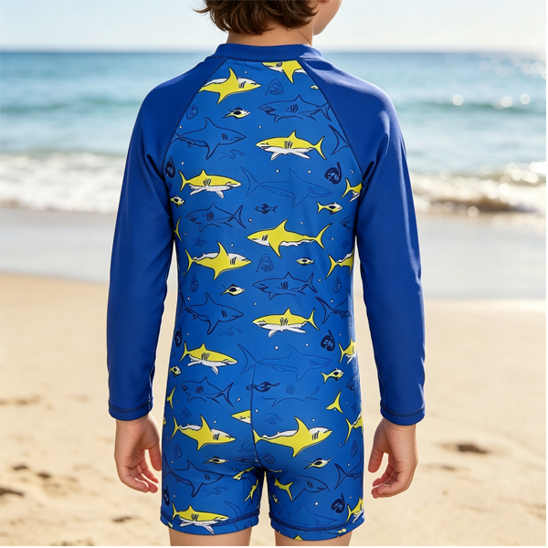 zip,surf,blue,swimsuit,print